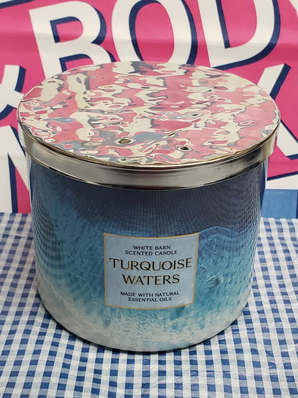 BBW Turquoise Waters Large 3 Wick Candle Home Fragrance Decor